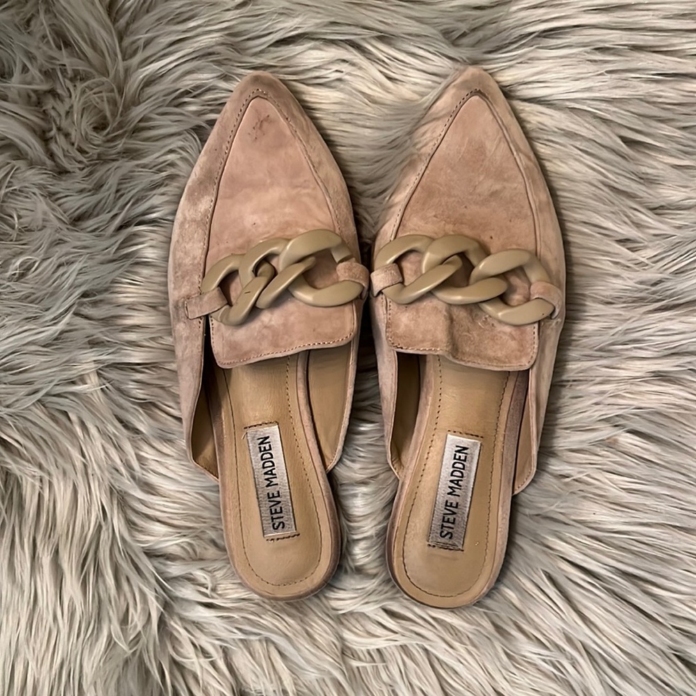 Steve Madden Suede Pointed Toe Mules